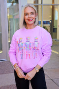 Iridescent Nutcracker Sweatshirt - Comfort Colors Purple
