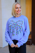 Bright Lights and Bows Graphic Long Sleeve Top