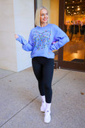 Bright Lights and Bows Graphic Long Sleeve Top