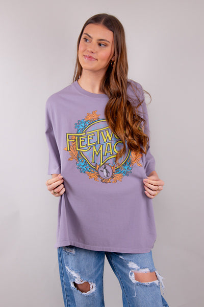 Fleetwood Mac Flower Crest OS Tee