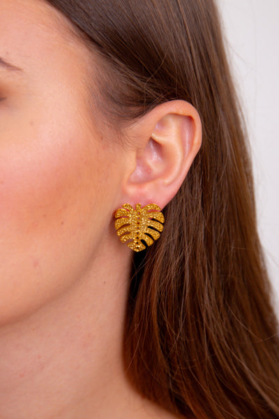 Golden Palm Earrings