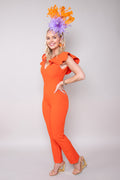 Kassi Ruffled Crepe Jumpsuit - FINAL SALE