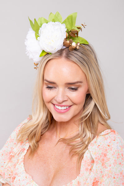 Whispering Peony Fascinator