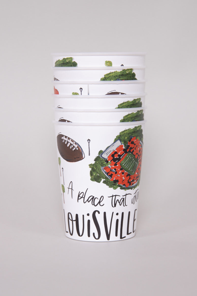 Louisville Reusable Cups-Set of 6