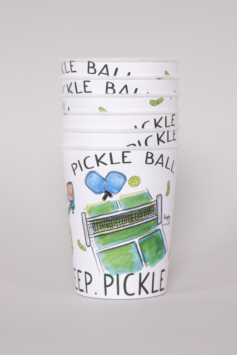 Pickleball Reusable Cups-Set of 6