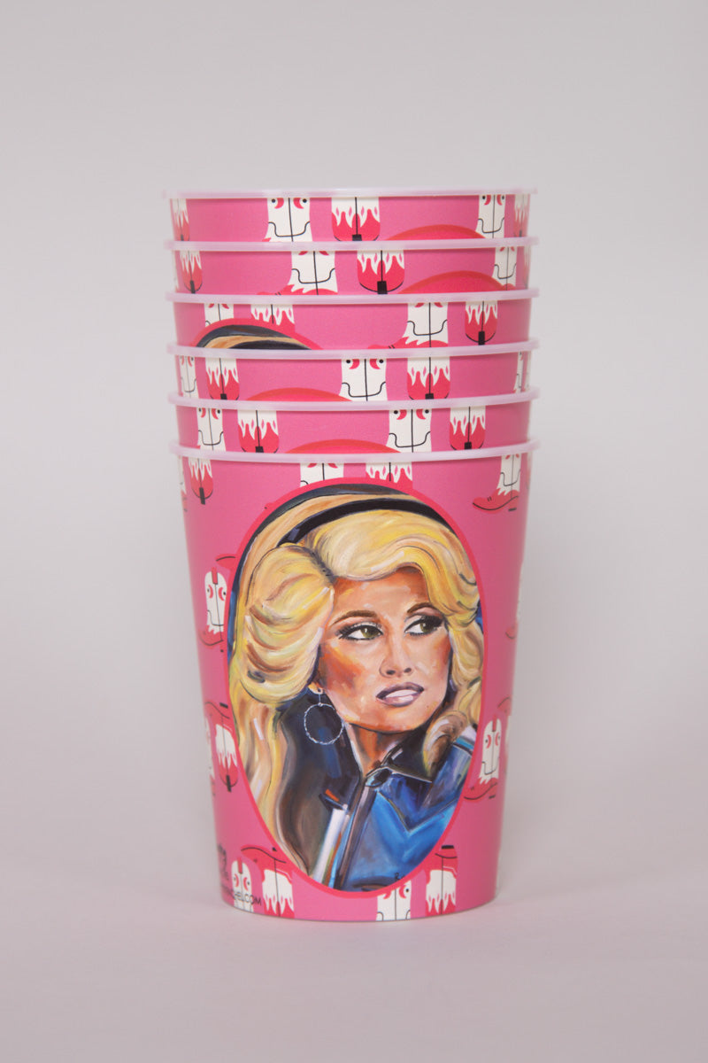 Dolly Reusable Cups-Set of 6