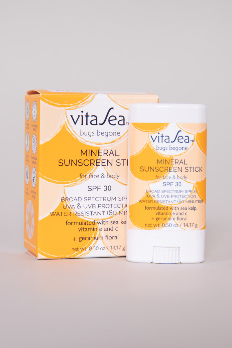 Vitasea Bugs Begone Mineral Sunscreen Stick SPF30