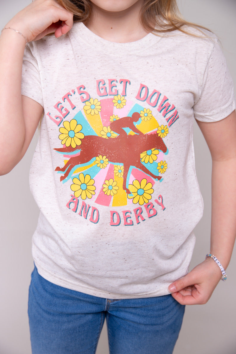 Let's Get Down and Derby- Kids Graphic Tee