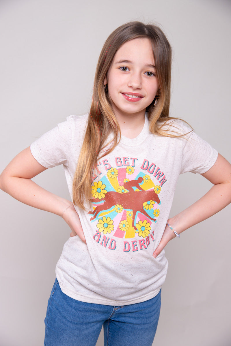 Let's Get Down and Derby- Kids Graphic Tee