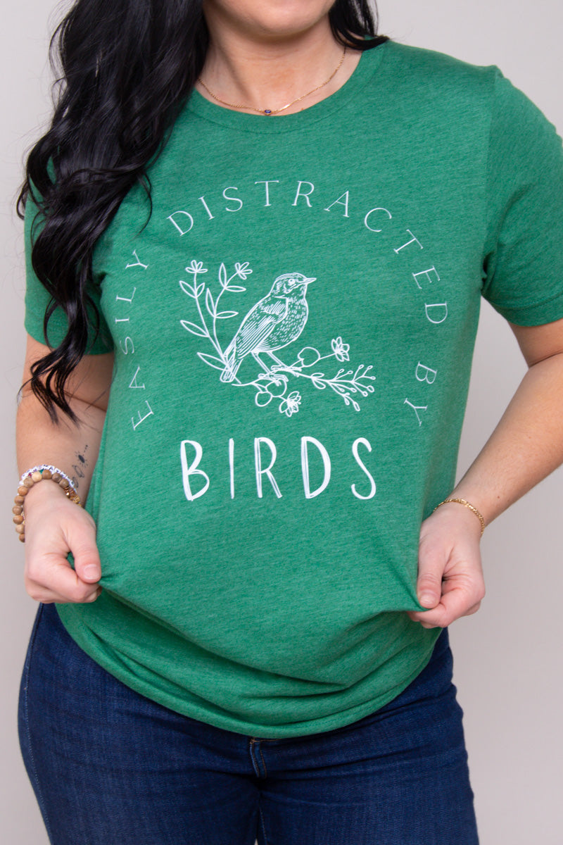 Easily Distracted By Birds Graphic Tee