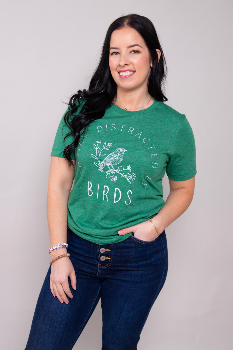 Easily Distracted By Birds Graphic Tee