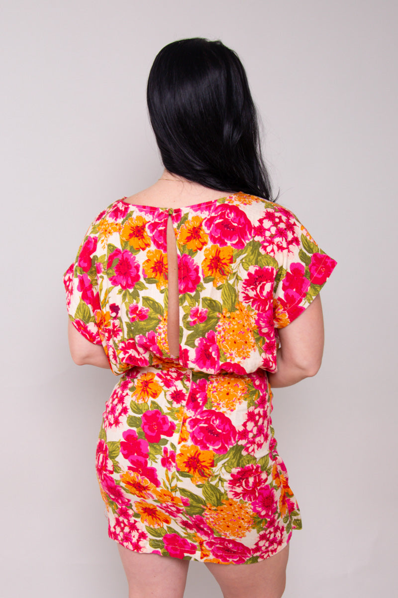 Blooming Bliss Mini Dress (Medium)
