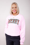 Tartan Merry Graphic Sweatshirt