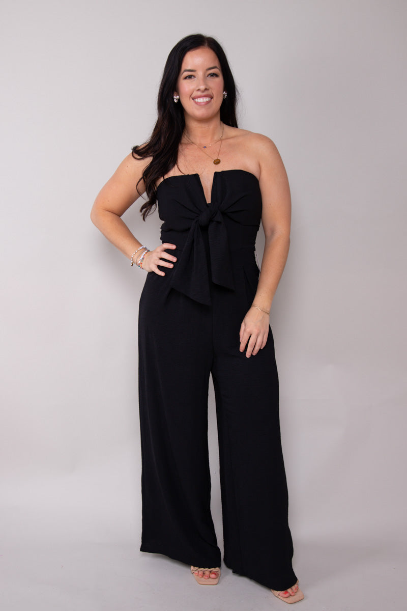 Bittersweet Strapless Jumpsuit - Black