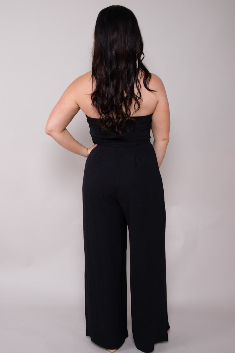 Bittersweet Strapless Jumpsuit - Black