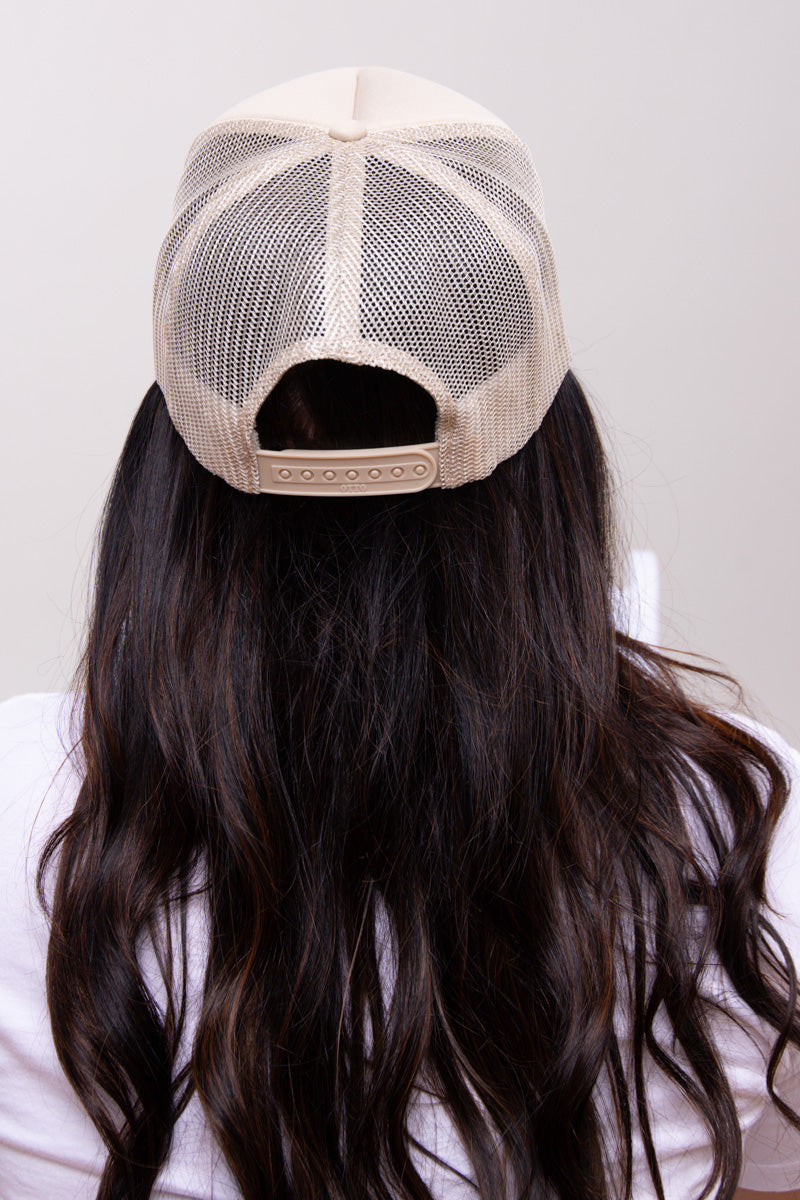 Cowgirl Tan Trucker Hat