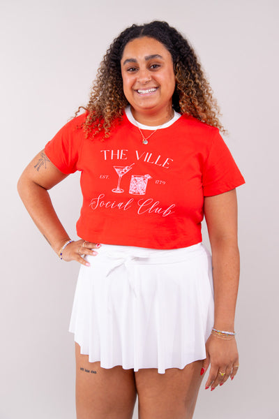 The Ville Social Club Cropped Boxy Tee