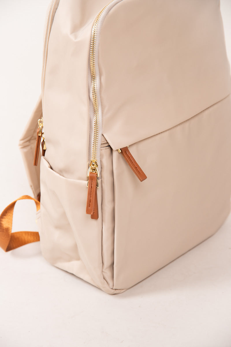 Sophistication Backpack - Tan