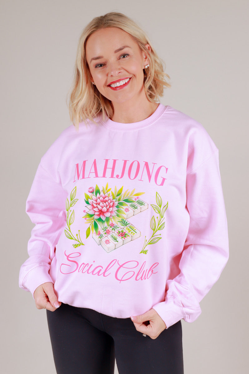 Mahjong Social Club Crewneck Sweatshirt