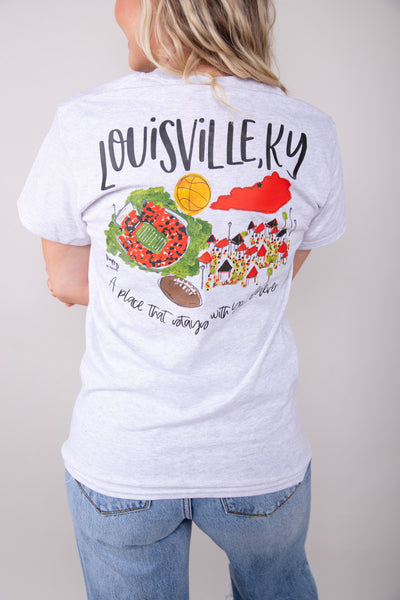 Louisville KY College Town Tee