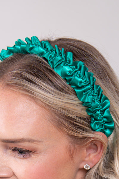 Satin Luxe Everyday Headband - Green