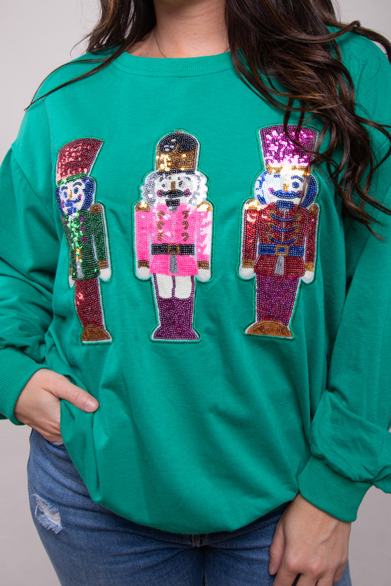 Sparkling Cheer Nutcracker Sweatshirt