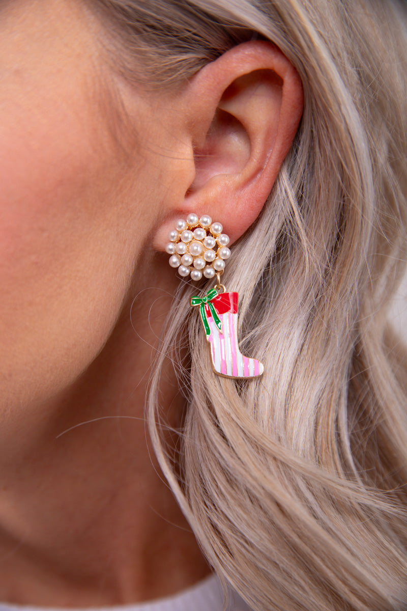 Stocking Stuffer Pearl Cluster Earrings