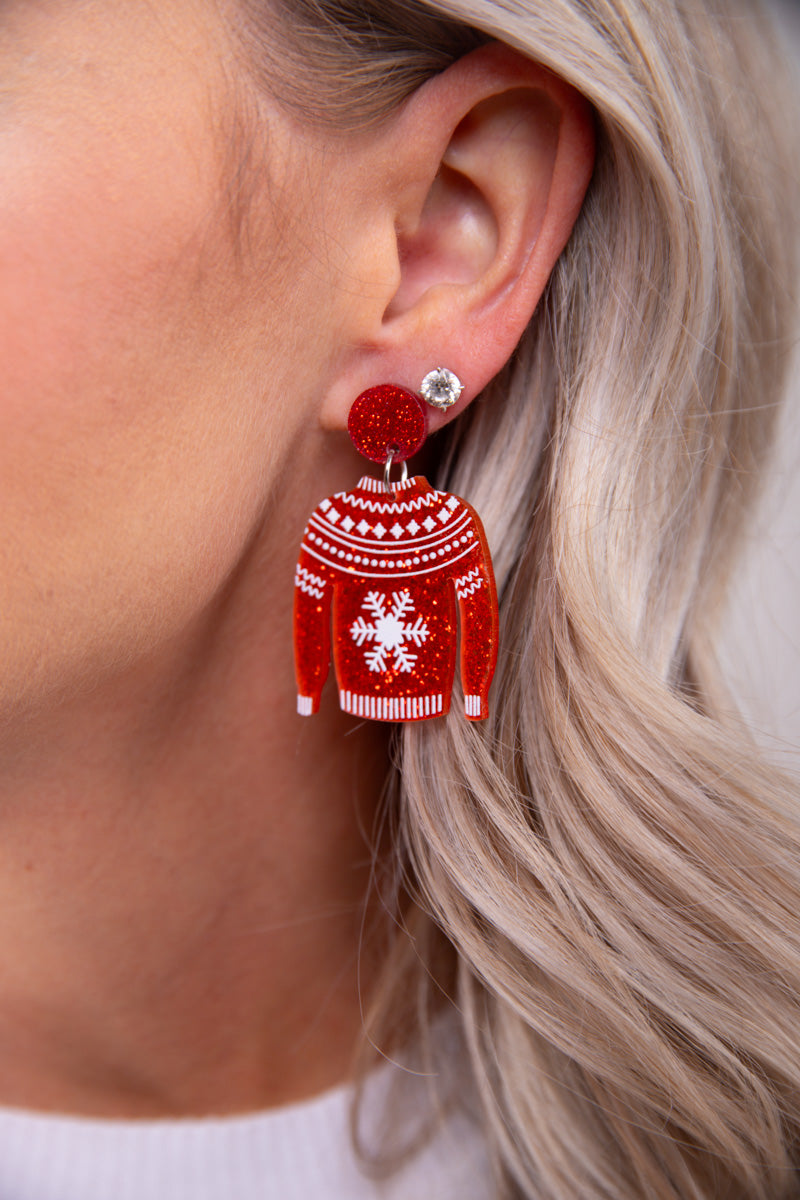 Snowflake Sweater Earrings