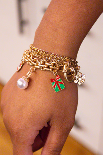 Naughty Nutcracker Enamel Charm Bracelet