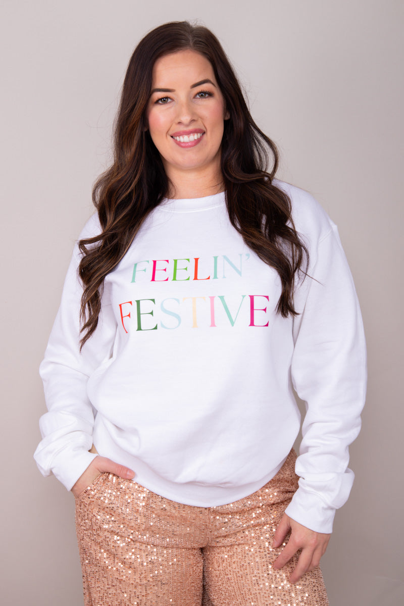 Feelin' Festive Graphic Sweatshirt