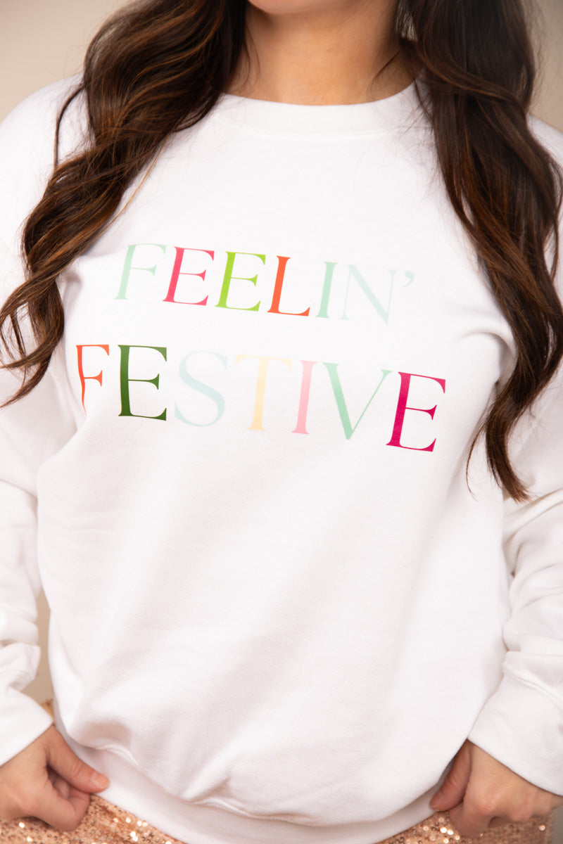 Feelin' Festive Graphic Sweatshirt