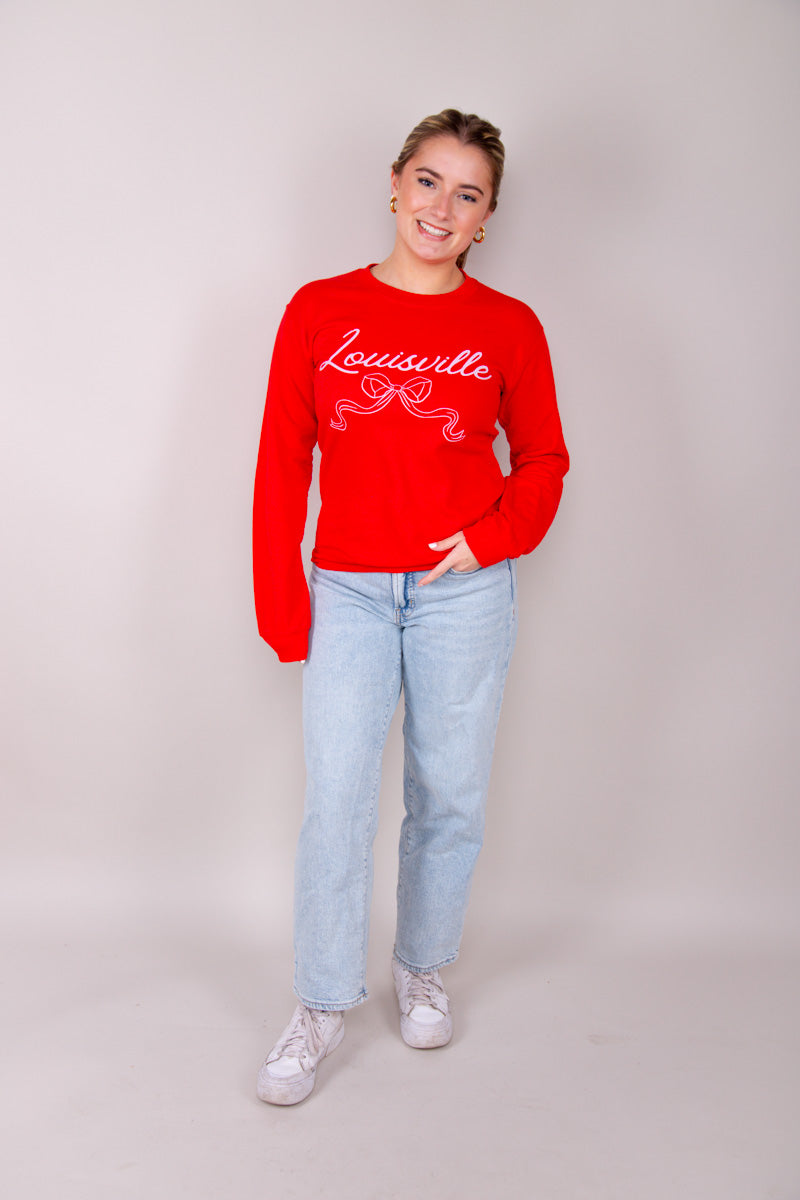 Louisville Bow Sweatshirt