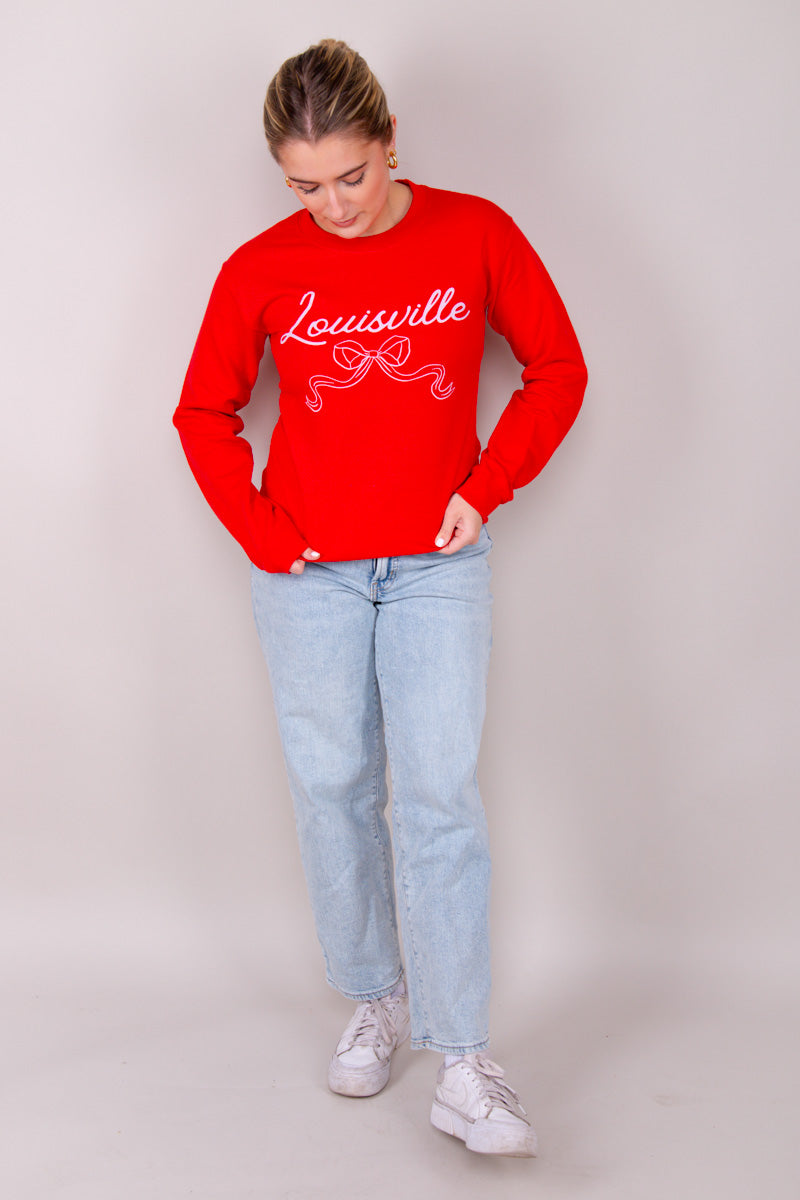 Louisville Bow Sweatshirt