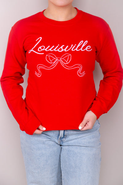 Louisville Bow Sweatshirt