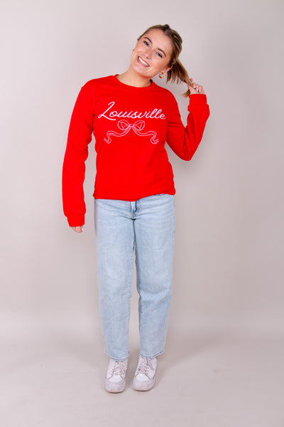 Louisville Bow Sweatshirt