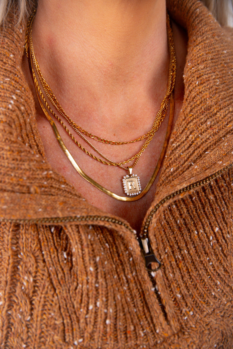 Marina Layered Necklace-Gold