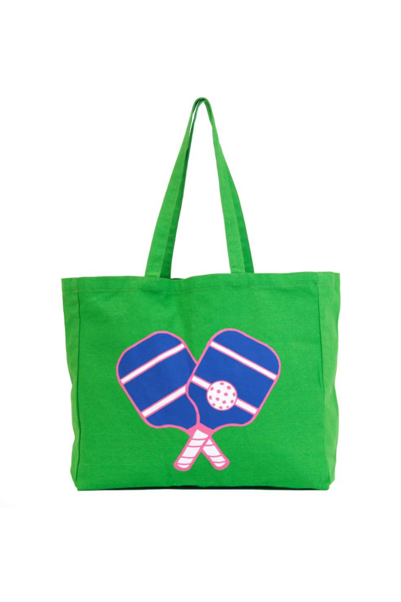 Pickleball Green Little Shopper Tote Bag