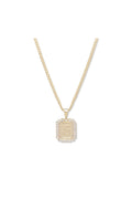 Royal Initial Card Necklace
