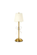 Gold Bow LED Portable Cordless Table Lamp