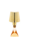 LED Portable Cordless Gold Lampshade with Stopper Attachment