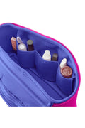 KUSSHI Large Neoprene Train Case-Pink/Indigo