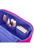 KUSSHI Small Neoprene Train Case-Pink/Indigo