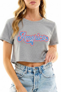 Retro America Cropped Tee