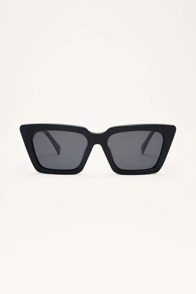 Feel Good Sunglasses-Polished Black Gray