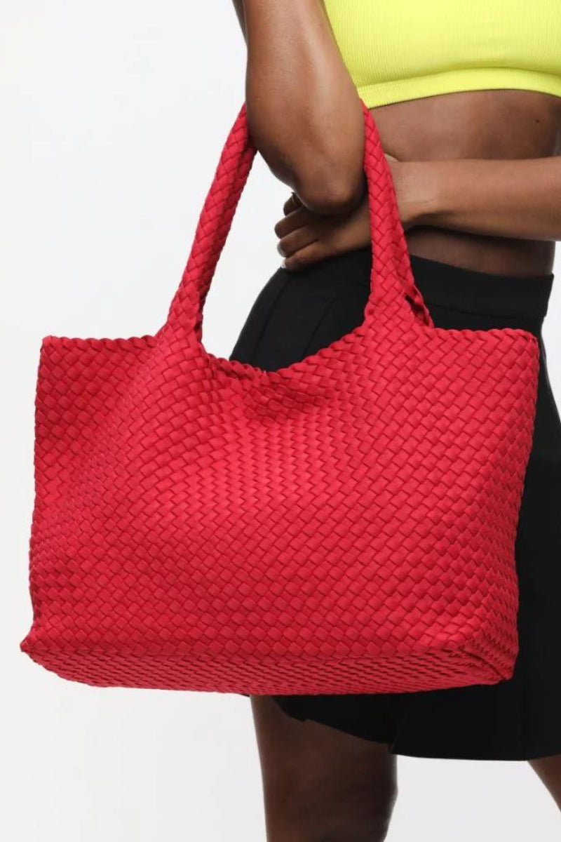 Sky's The Limit Large Woven Neoprene Tote