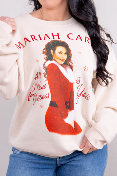 Mariah Carey All I Want For Christmas BF Crew - FINAL SALE