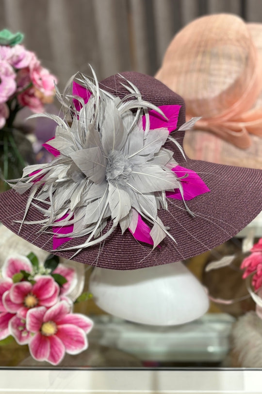 Royal Purple Fascinator, Tea Party Hat, Church Hat, outlet Kentucky Derby Hat, Fancy Hat, British Hat, Wedding Hat Plum Purple Fascinator