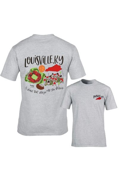 Louisville KY College Town Tee