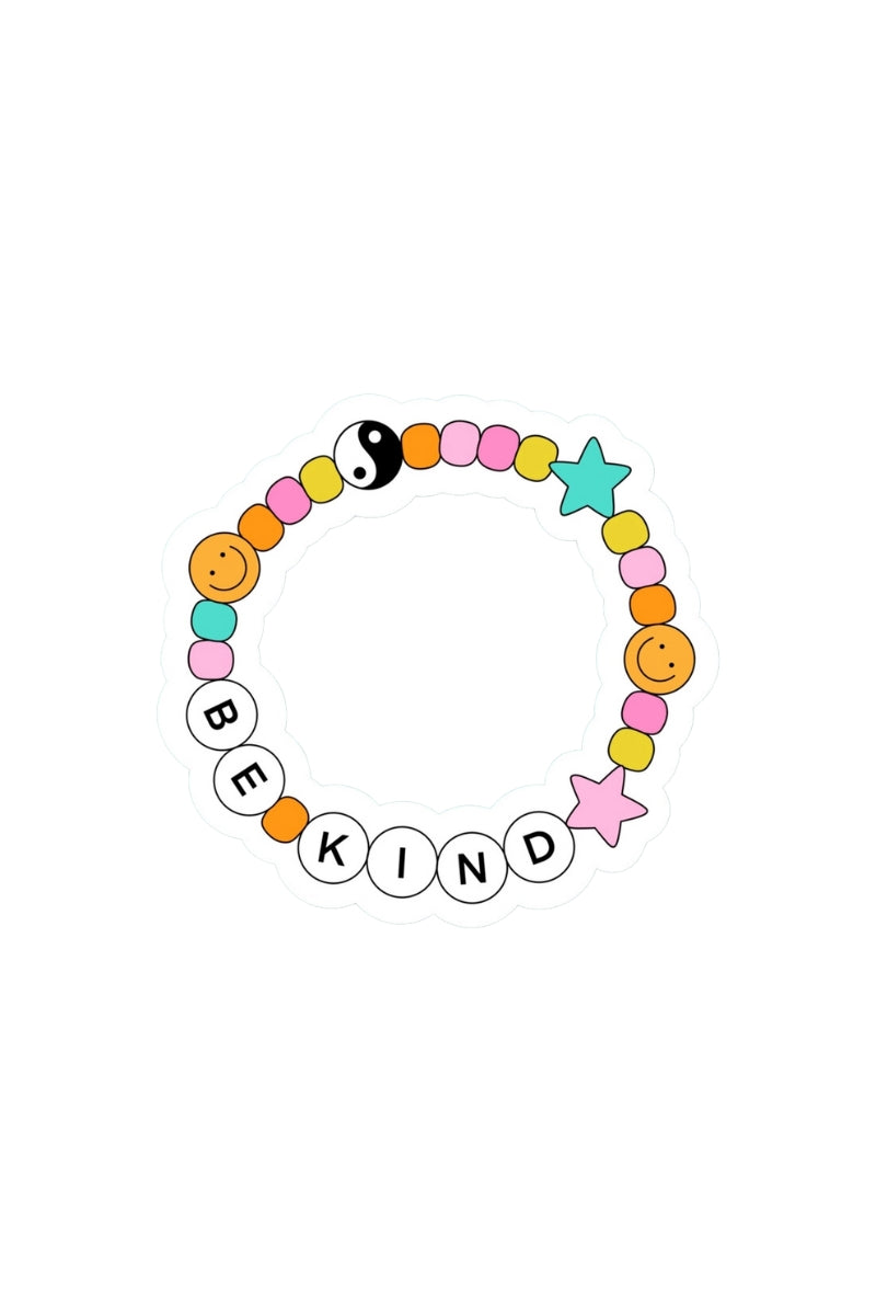 Be Kind Friendship Bracelet Sticker