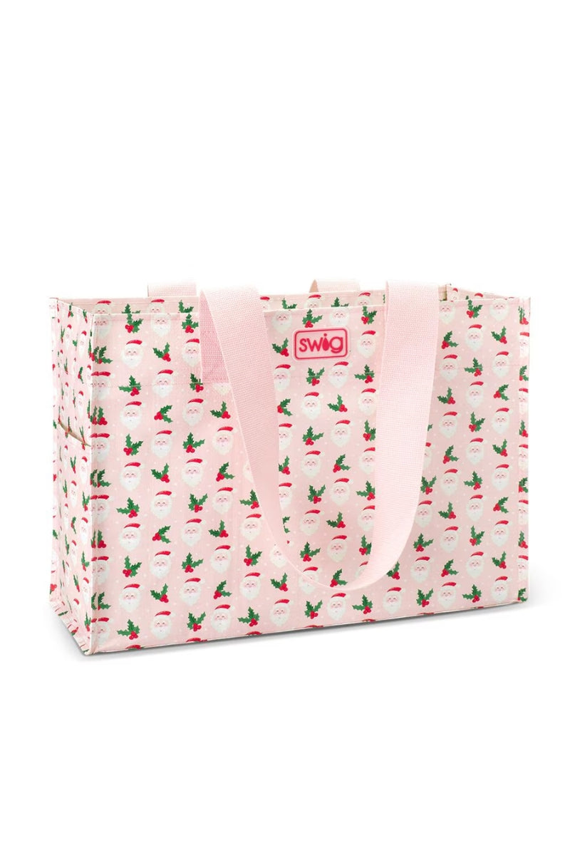 SWIG Large Reusable Bag-Holly Jolly